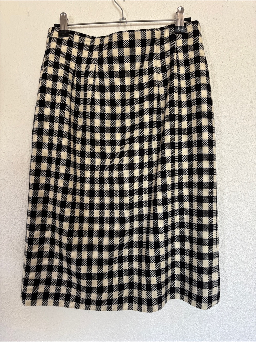Wool‎ gingham skirt 90s